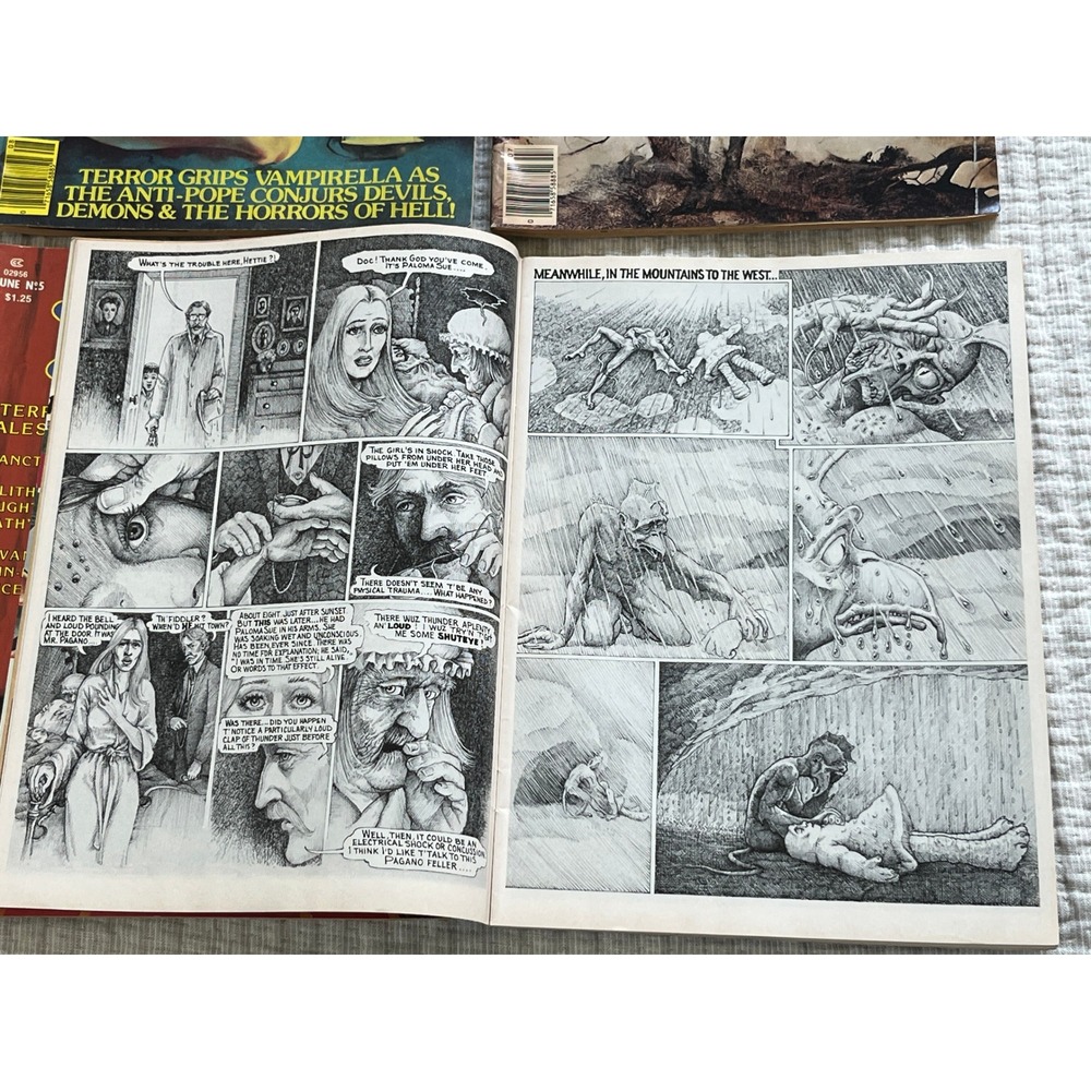 Vintage Vampirella Heavy Metal Tomb of Dracula Comic Magazine Lot of 4 1980 1984 - Picture 13 of 13